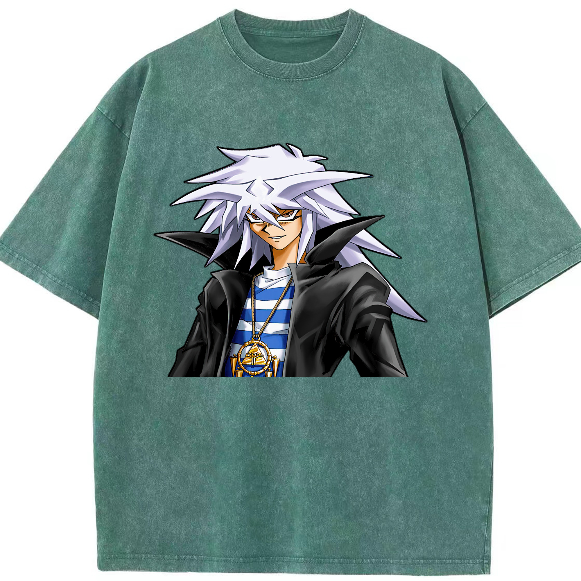 （画像用） 遊☆戯☆王 Yu-Gi-Oh! 綿100% ヴィンテージ風 半袖Tシャツ（フロントプリント）